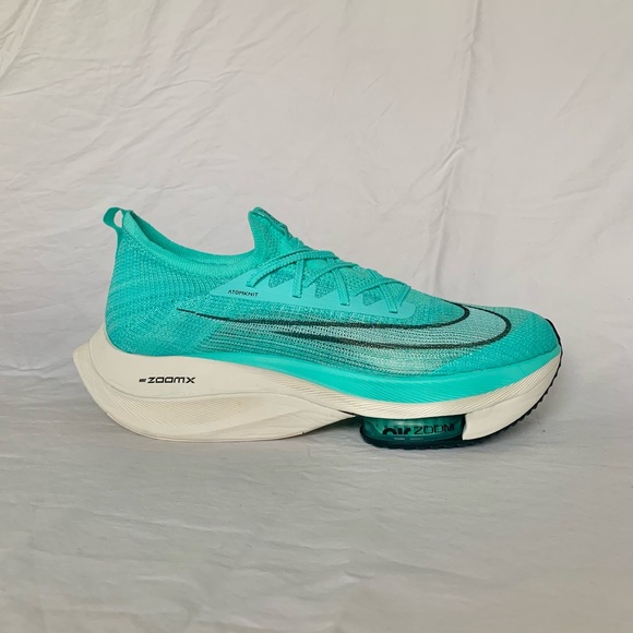 Nike Zoom VaporFly Next% Sz14 Mens HyperTurq/White/Black